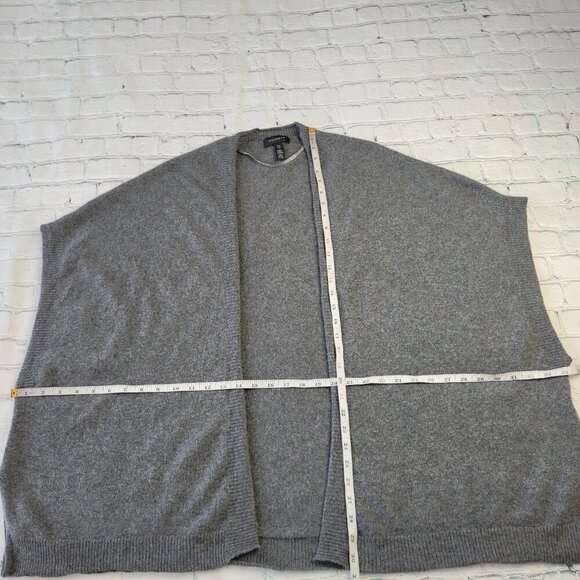 Halogen women’s dark gray one size open front oversized sweater shrug cardigan - Picture 2 of 12